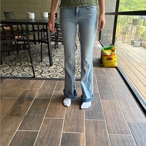 7 For All Mankind Light Blue Boot Cut Jeans